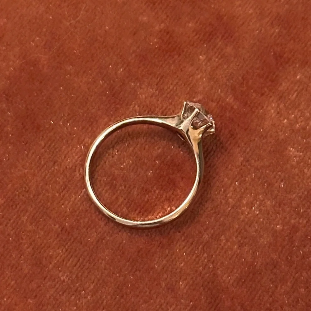 Antique 1.28ct OEC Diamond Victorian Solitaire 14K Yellow Gold Size 6.5 - Picture 10 of 13